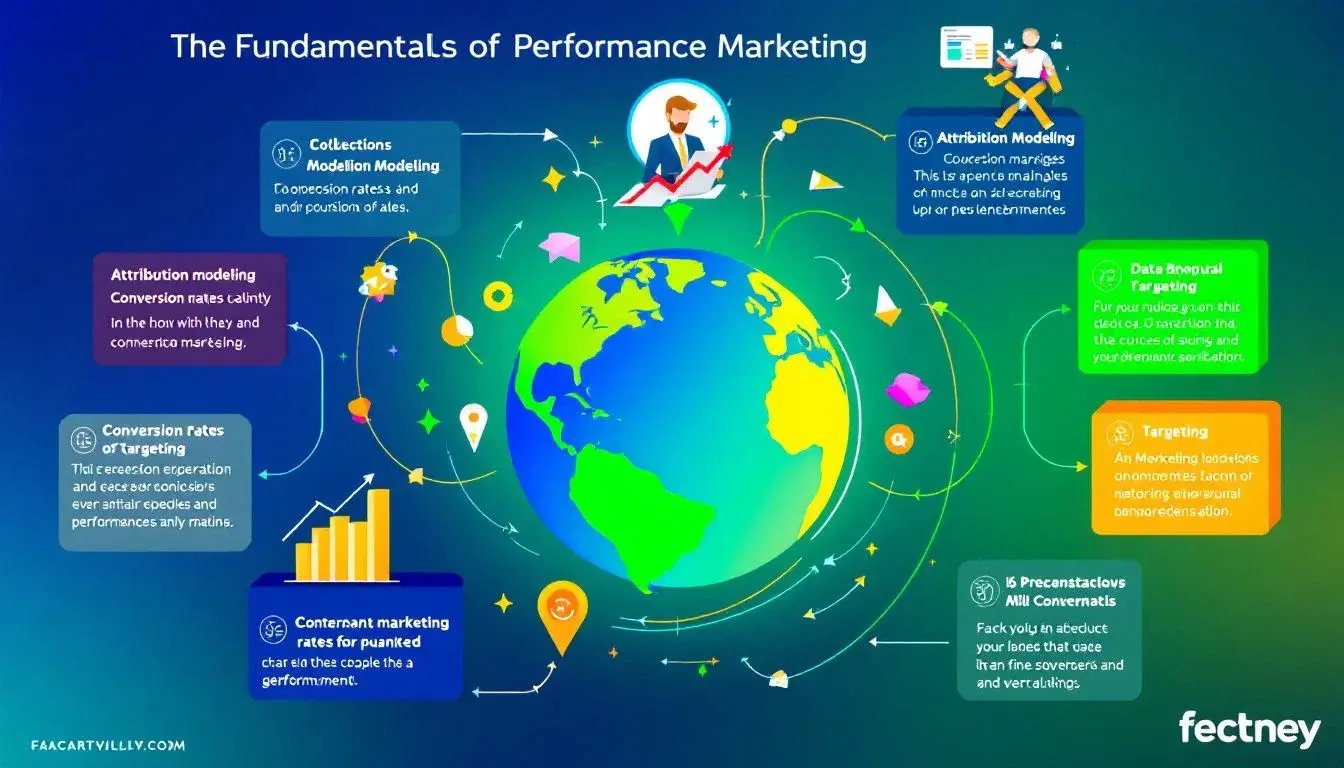 Eine grafische Darstellung von Performance Marketing Grundlagen.