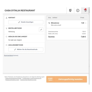 Marketing Gastronomie - Bestellsystem 4