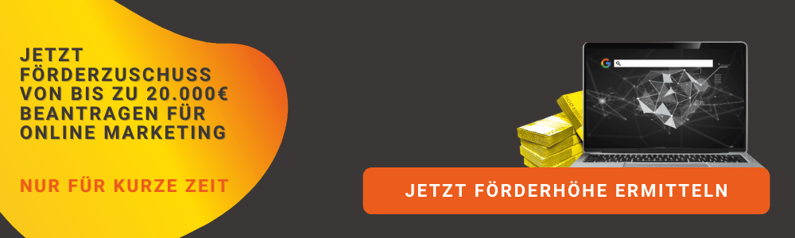 CTA Banner - Jetzt Förderhöhe ermitteln