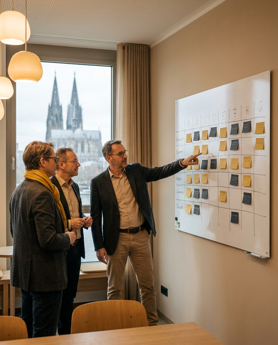 4 Risikoklassen des EU AI Act — Workshop-Setting zur Klassifizierung von KI-Systemen bei DACH-Mittelständlern